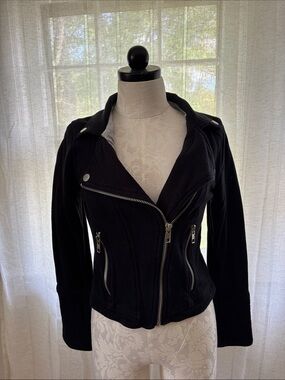 Black Chaser Women's Moto Jacket - 100% cotton